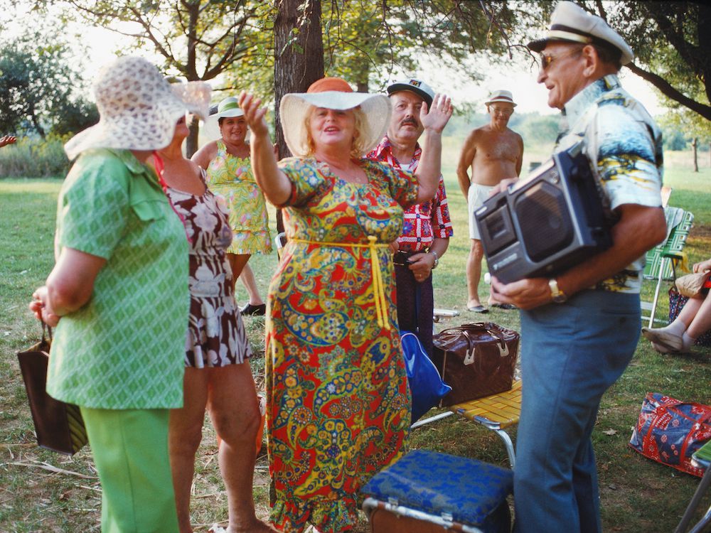 Joyce Dopkeen, Park Revelers, Orchard Beach?, Pelham Bay Park, the Bronx, 1978, NYC Parks Photo Archive